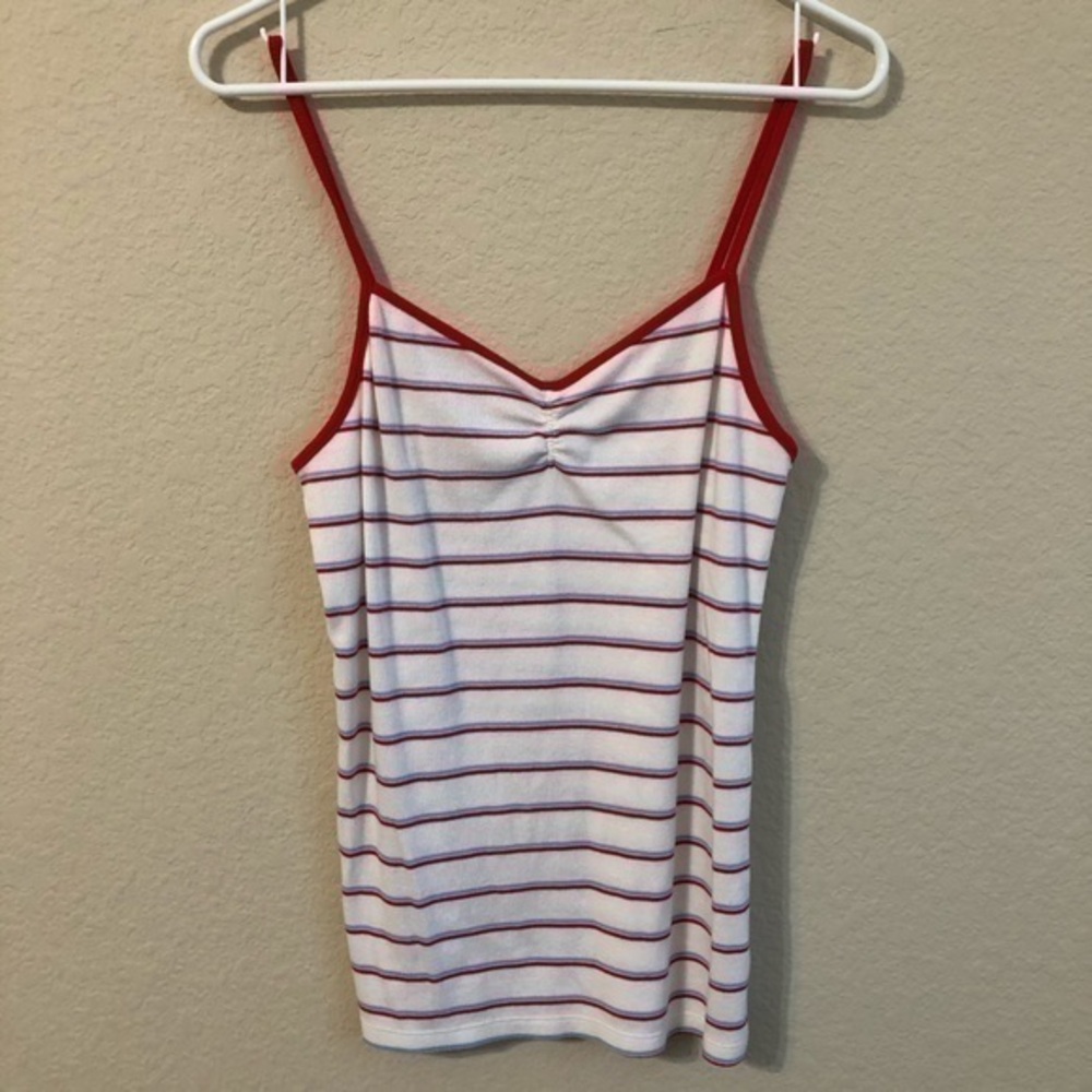NOBO Tank Top Red, White & Blue Striped